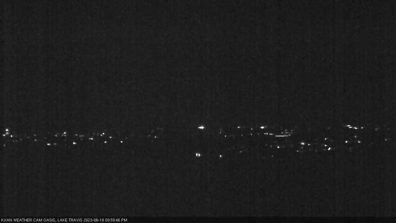 Lake Travis webcam, June 18, 2023 10:00 PM CT