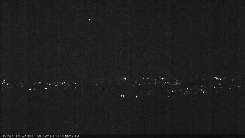 Lake Travis webcam, June 18, 2023 10:25 PM CT
