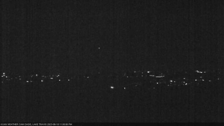 Lake Travis webcam, June 18, 2023 11:00 PM CT