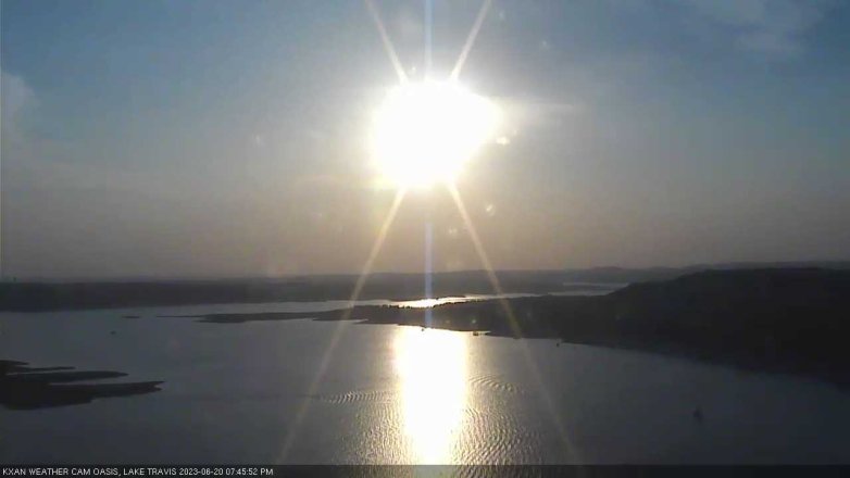 Lake Travis webcam, June 20, 2023 7:45 PM CT