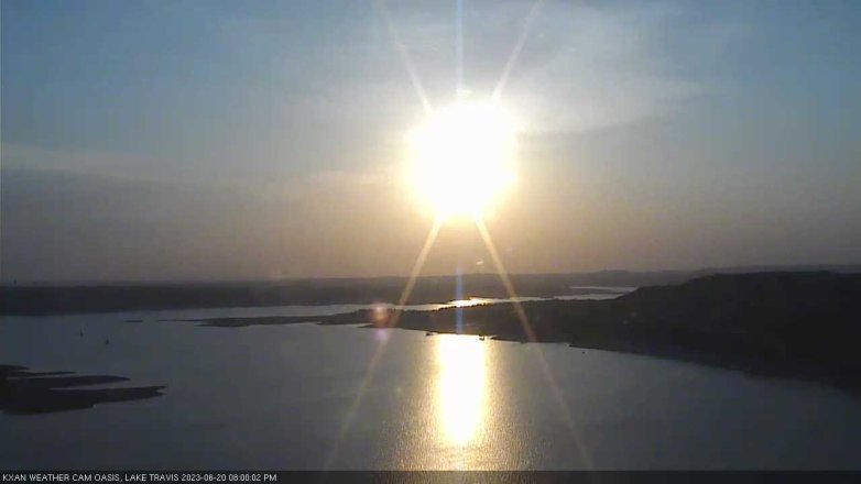 Lake Travis webcam, June 20, 2023 8:00 PM CT