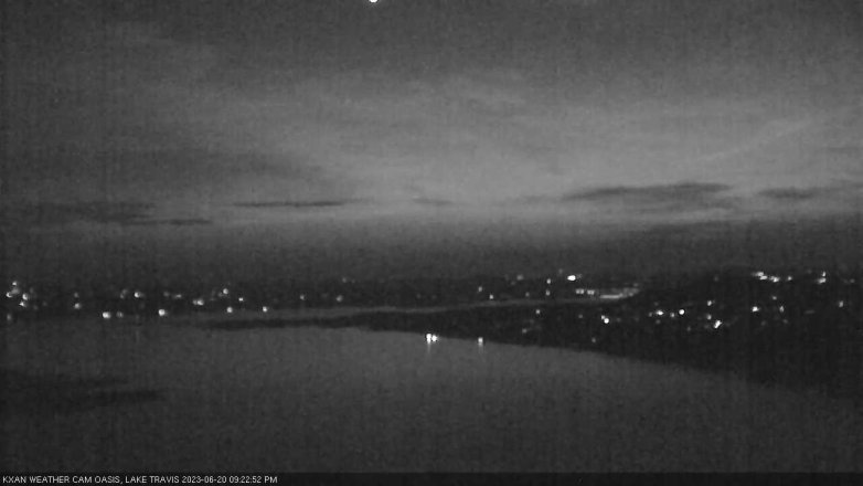 Lake Travis webcam, June 20, 2023 9:25 PM CT