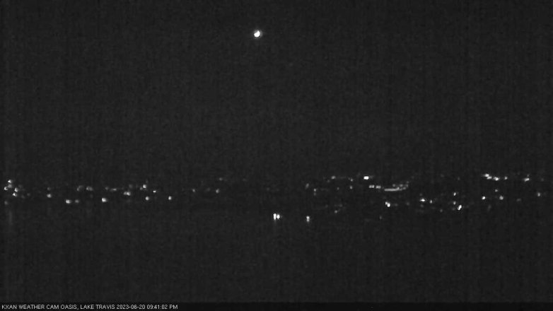 Lake Travis webcam, June 20, 2023 9:45 PM CT