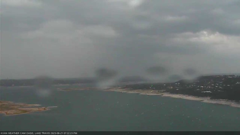 Lake Travis webcam, June 21, 2023 7:25 PM CT