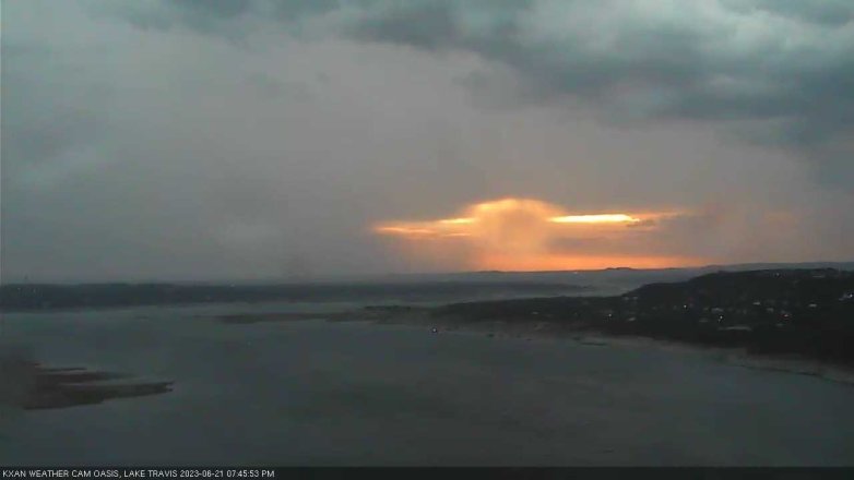 Lake Travis webcam, June 21, 2023 7:45 PM CT