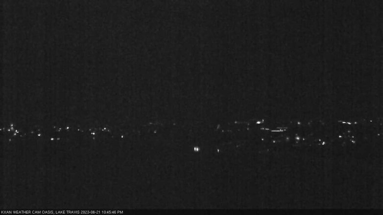 Lake Travis webcam, June 21, 2023 10:45 PM CT