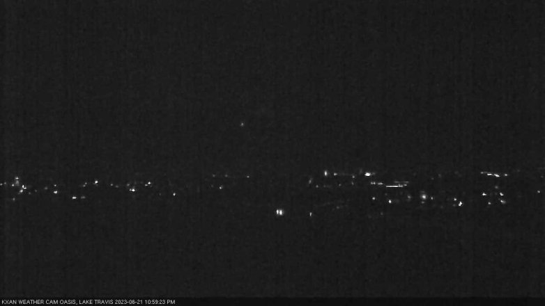 Lake Travis webcam, June 21, 2023 11:00 PM CT