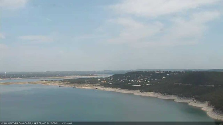 Lake Travis webcam, June 22, 2023 11:45 AM CT