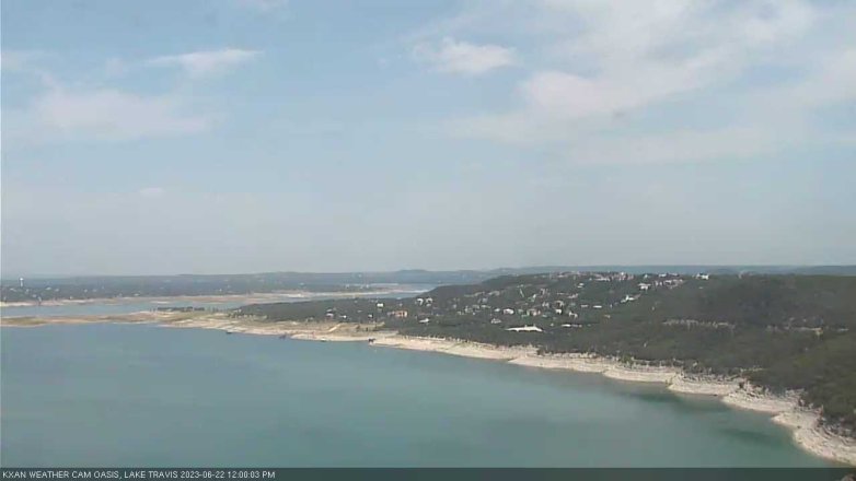 Lake Travis webcam, June 22, 2023 12:00 PM CT
