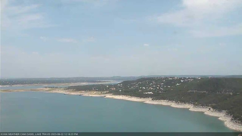 Lake Travis webcam, June 22, 2023 12:25 PM CT
