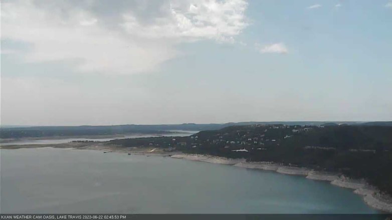 Lake Travis webcam, June 22, 2023 2:45 PM CT