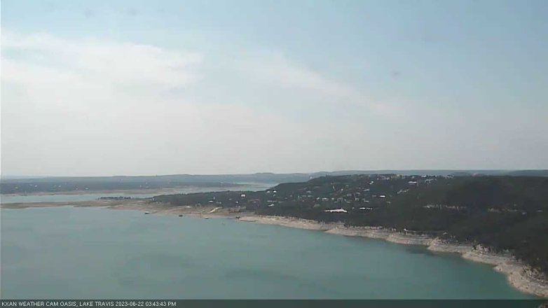 Lake Travis webcam, June 22, 2023 3:45 PM CT