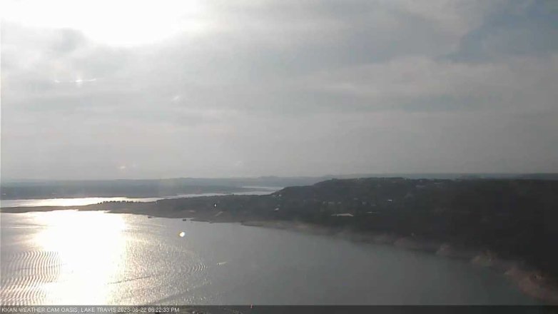 Lake Travis webcam, June 22, 2023 6:25 PM CT