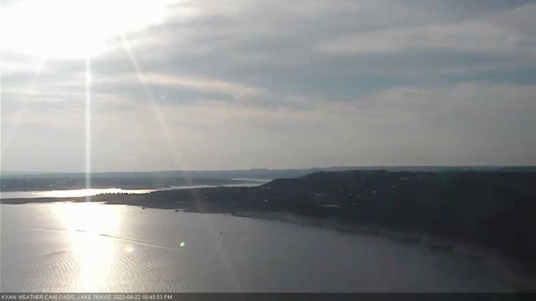 Lake Travis webcam, June 22, 2023 6:45 PM CT