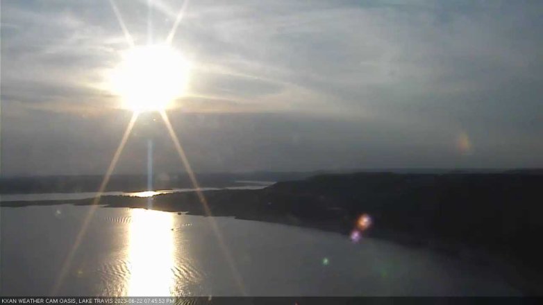 Lake Travis webcam, June 22, 2023 7:45 PM CT