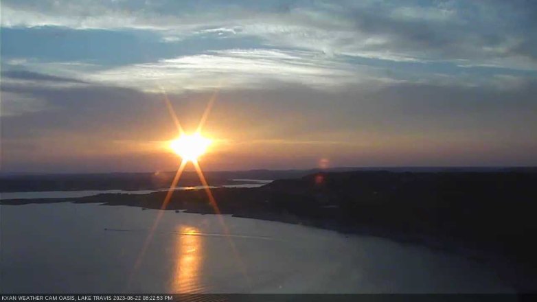 Lake Travis webcam, June 22, 2023 8:25 PM CT