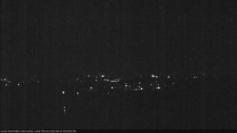 Lake Travis webcam, June 22, 2023 10:00 PM CT