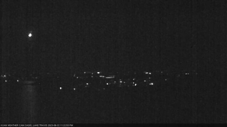 Lake Travis webcam, June 22, 2023 11:25 PM CT