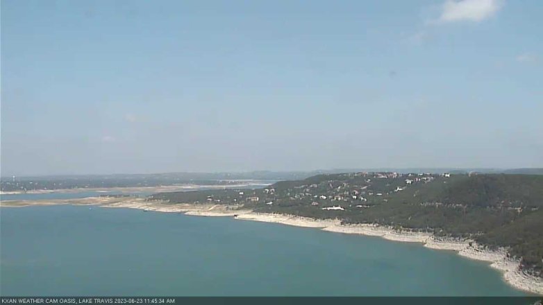 Lake Travis webcam, June 23, 2023 11:45 AM CT