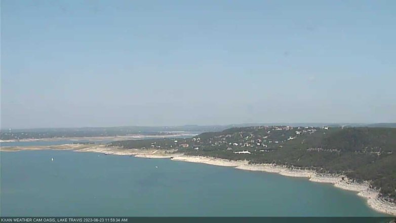 Lake Travis webcam, June 23, 2023 12:00 PM CT