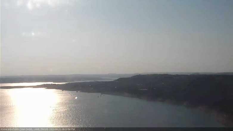 Lake Travis webcam, June 23, 2023 6:25 PM CT