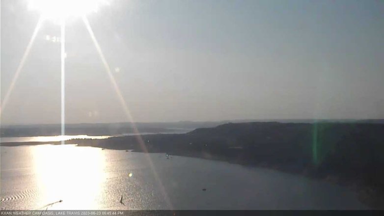 Lake Travis webcam, June 23, 2023 6:45 PM CT