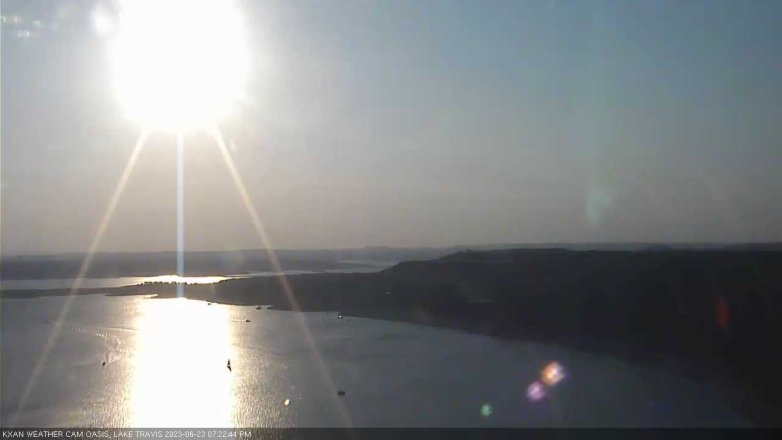 Lake Travis webcam, June 23, 2023 7:25 PM CT