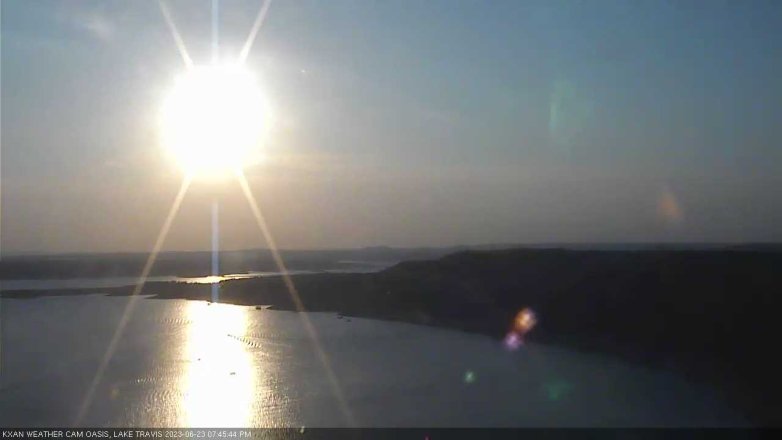 Lake Travis webcam, June 23, 2023 7:45 PM CT