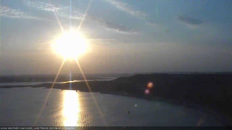 Lake Travis webcam, June 23, 2023 8:00 PM CT