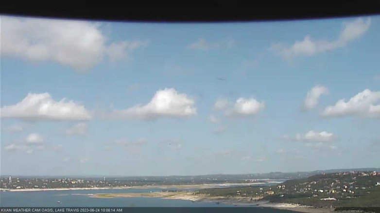 Lake Travis webcam, June 24, 2023 10:25 AM CT