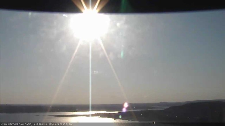 Lake Travis webcam, June 24, 2023 6:45 PM CT
