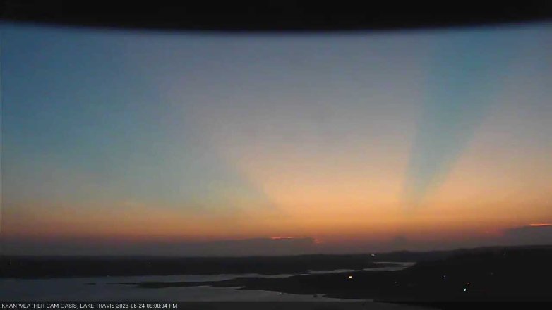 Lake Travis webcam, June 24, 2023 9:00 PM CT