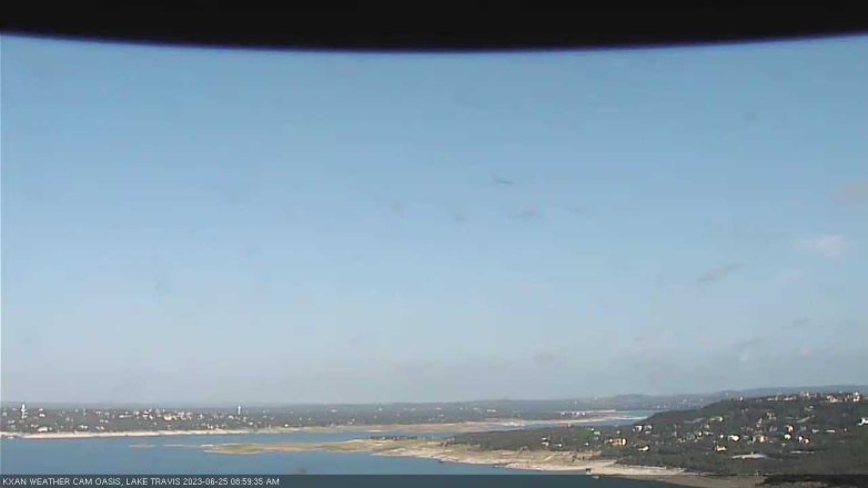 Lake Travis webcam, June 25, 2023 9:00 AM CT