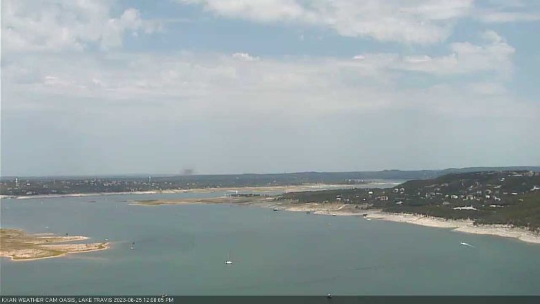 Lake Travis webcam, June 25, 2023 12:00 PM CT