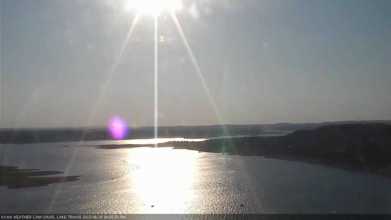 Lake Travis webcam, June 25, 2023 6:45 PM CT