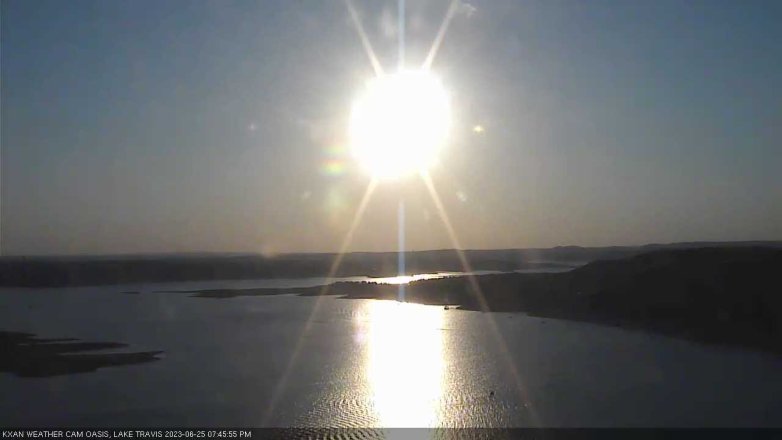 Lake Travis webcam, June 25, 2023 7:45 PM CT