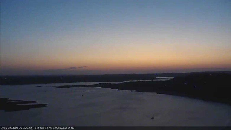 Lake Travis webcam, June 25, 2023 9:00 PM CT