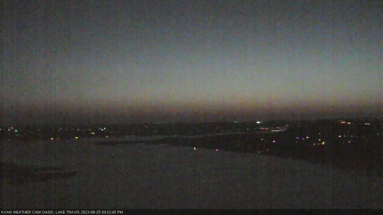 Lake Travis webcam, June 25, 2023 9:25 PM CT