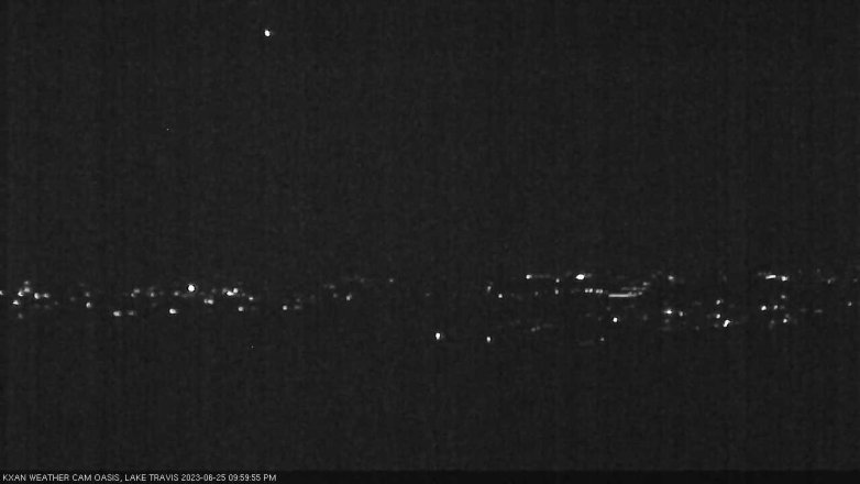 Lake Travis webcam, June 25, 2023 10:00 PM CT