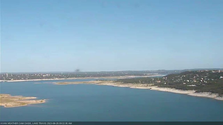 Lake Travis webcam, June 26, 2023 9:25 AM CT