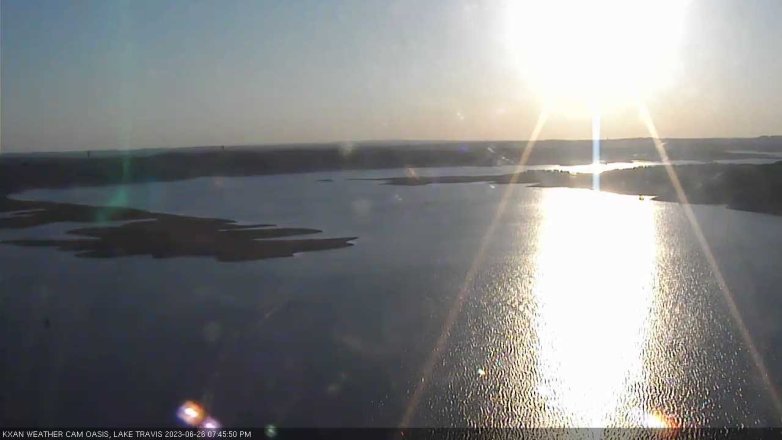 Lake Travis webcam, June 26, 2023 7:45 PM CT