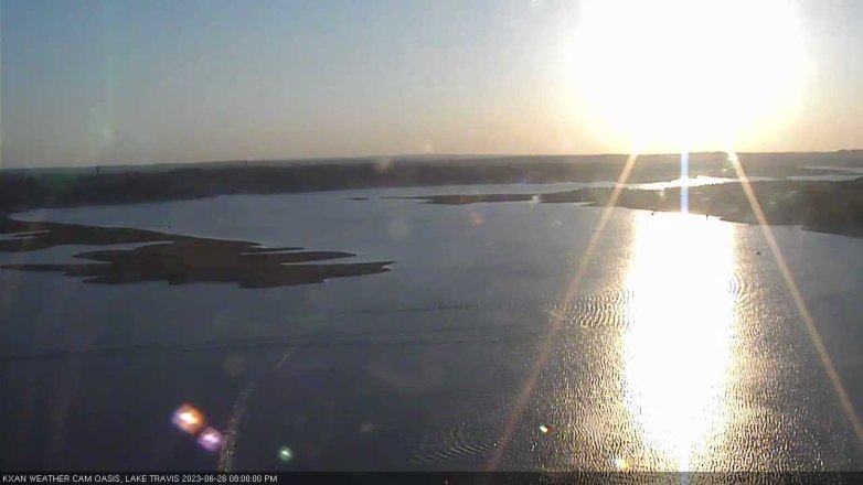 Lake Travis webcam, June 26, 2023 8:00 PM CT