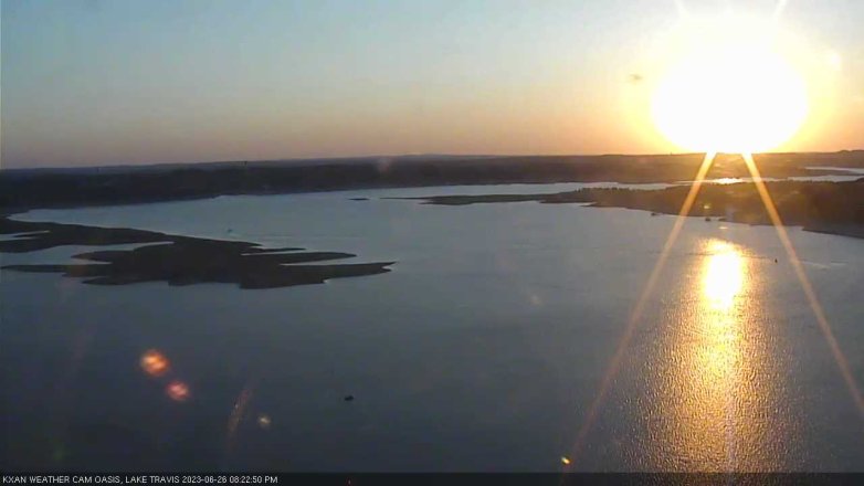 Lake Travis webcam, June 26, 2023 8:25 PM CT