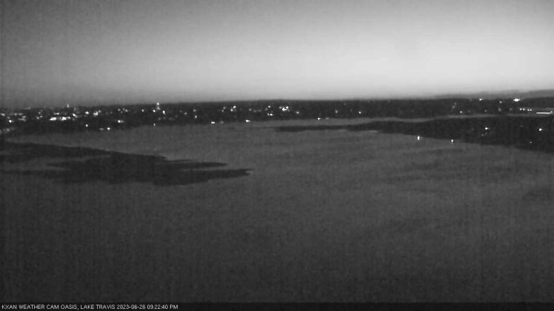 Lake Travis webcam, June 26, 2023 9:25 PM CT