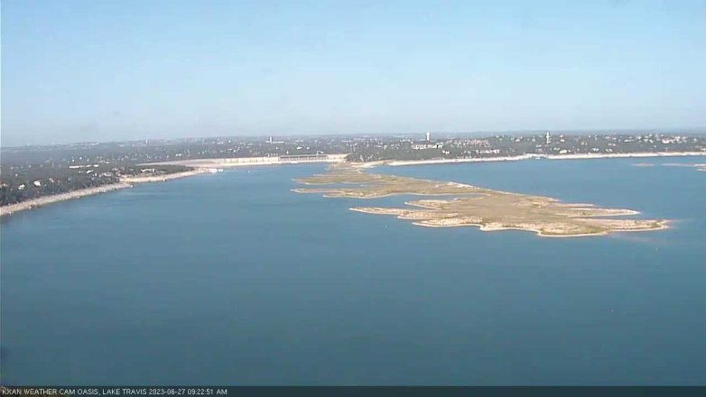 Lake Travis webcam, June 27, 2023 9:25 AM CT