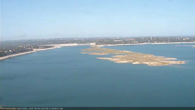 Lake Travis webcam, June 27, 2023 9:45 AM CT