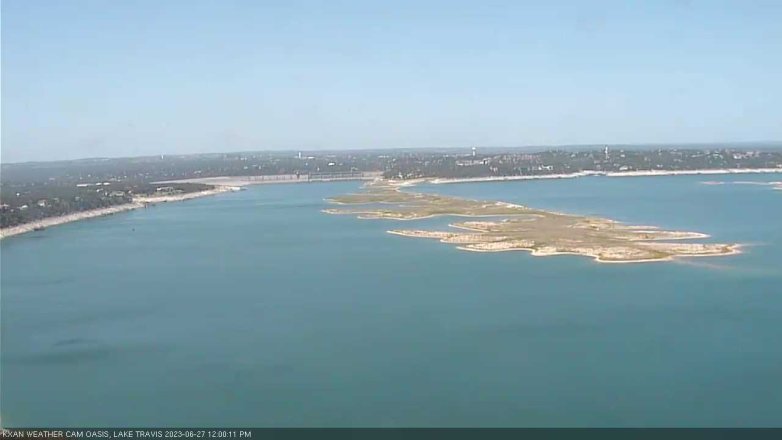 Lake Travis webcam, June 27, 2023 12:00 PM CT