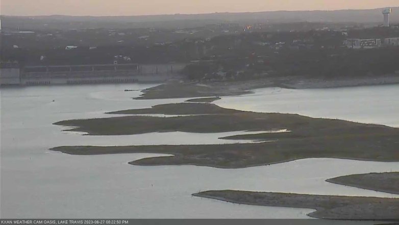 Lake Travis webcam, June 27, 2023 8:25 PM CT