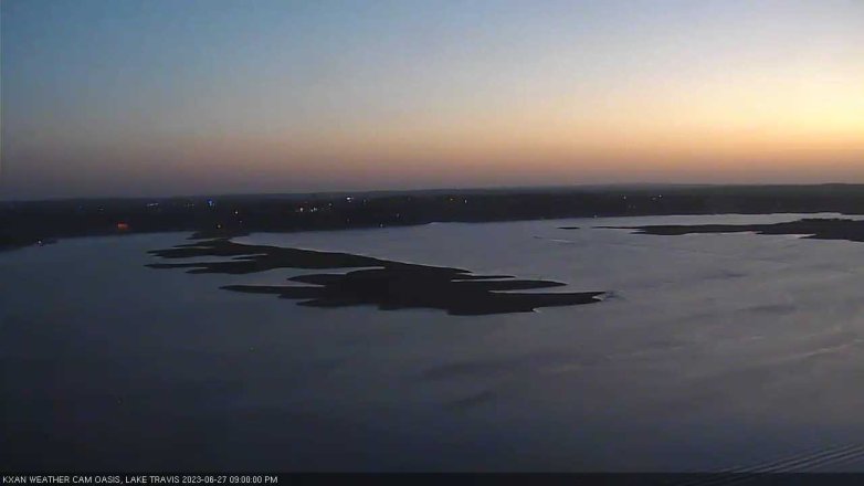 Lake Travis webcam, June 27, 2023 9:00 PM CT