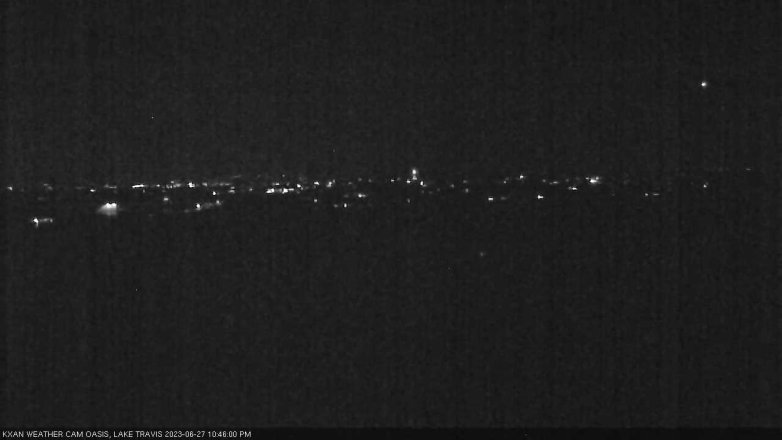 Lake Travis webcam, June 27, 2023 10:45 PM CT